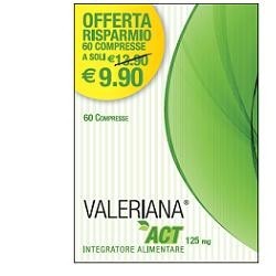 Valeriana Act 125 Mg 60 Compresse Da 125 Mg