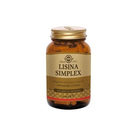 Solgar Lisina Simplex 50 Capsule Vegetali