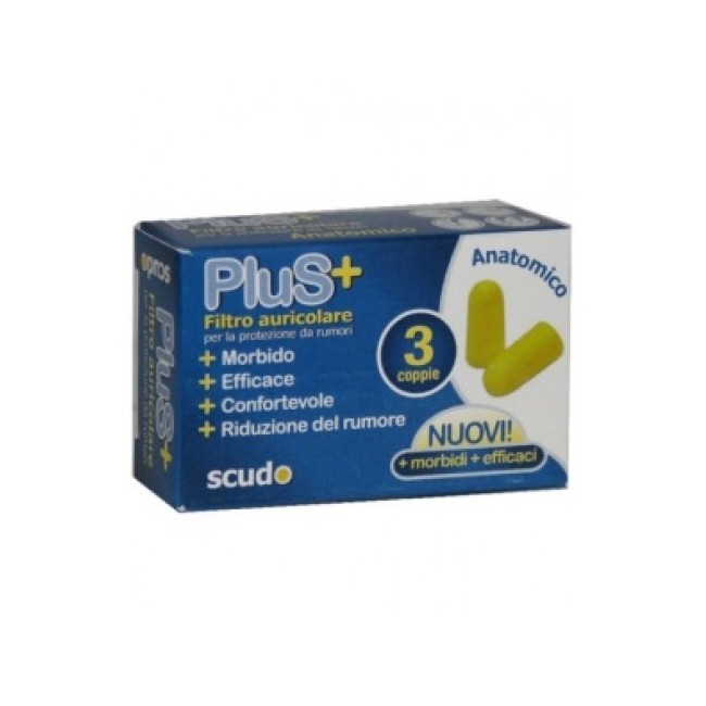 Earplug Scudo Plus 3 Coppie 6 Pezzi