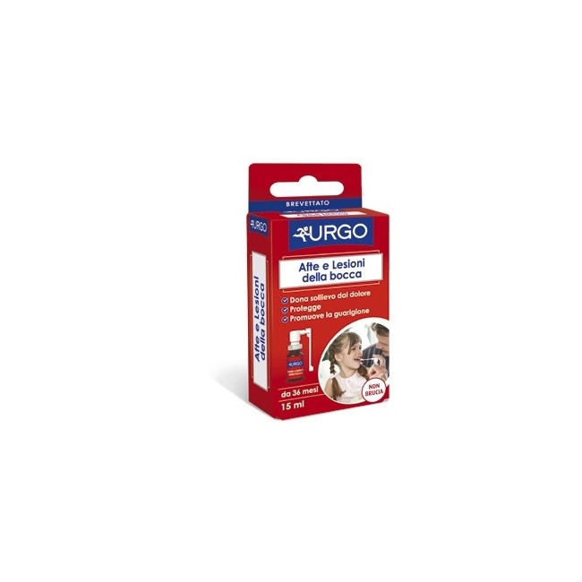 Urgo Spray Per Afte E Lesioni Della Bocca 15 Ml Urgo Spray Per Afte E Lesioni Della Bocca 15 Ml