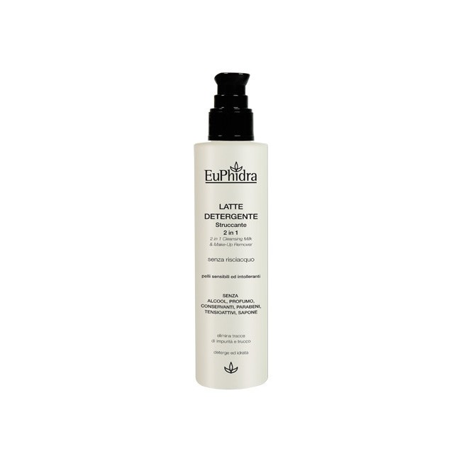Euphidra Latte Detergente Struccante 2 In 1 200 Ml Euphidra Latte Detergente Struccante 2 In 1 200 Ml