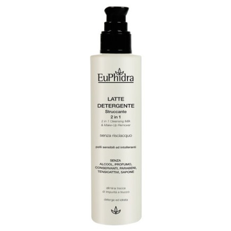 Euphidra Latte Detergente Struccante 2 In 1 200 Ml Euphidra Latte Detergente Struccante 2 In 1 200 Ml
