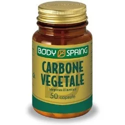 Body Spring Carbone Vegetale 50 Capsule per il gonfiore intestinale