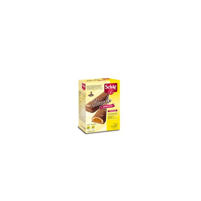 Schar Chocolix Confezione Da 5 Barrette. Schar Chocolix Confezione Da 5 Barrette.