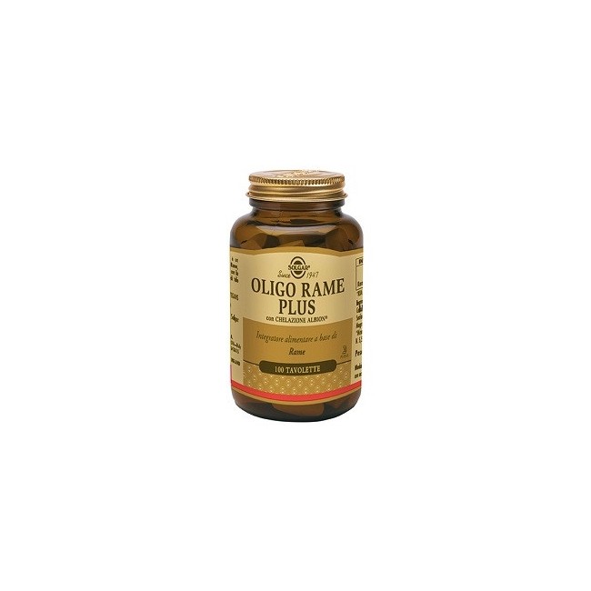 Solgar Oligo Rame Plus 100 Tavolette Solgar Oligo Rame Plus 100 Tavolette