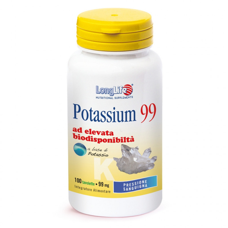 Longlife Potassium 99 Integratore di potassio 100 Tavolette Para