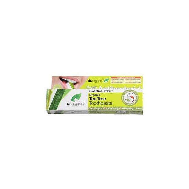 Dr Organic Tea Tree Dentifricio 100 Ml