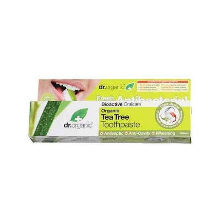 Dr Organic Tea Tree Dentifricio 100 Ml