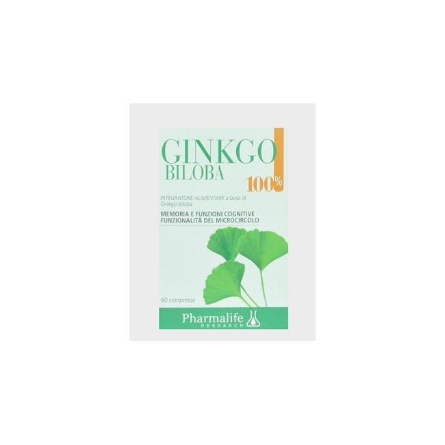 Ginkgo Biloba 100% 60 Compresse Ginkgo Biloba 100% 60 Compresse