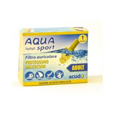 Aquasport Earplug Scudo Adulti tappi orecchie per acqua 2 Pezzi -  Para-Farmacia Bosciaclub