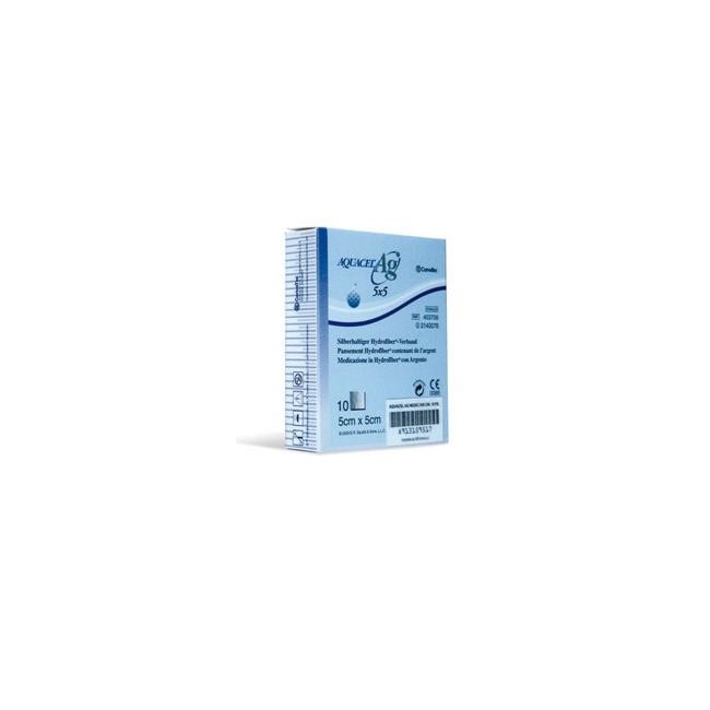 Aquacel Ag Medicazione 5x5cm 10 Pezzi