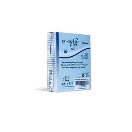 Aquacel Ag Medicazione 5x5cm 10 Pezzi