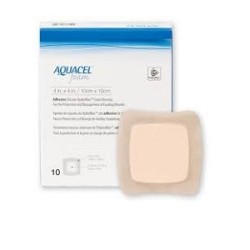 Aquacel Ag Foam Adesiva 8x8 Cm 10 Pezzi