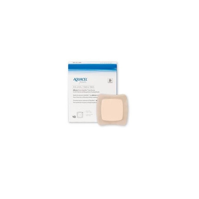 Aquacel Ag Foam Adesiva 8x8 Cm 10 Pezzi