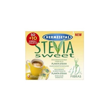 Hermesetas Stevia 50+10 Bustine Hermesetas Stevia 50+10 Bustine
