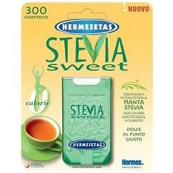 Hermesetas Stevia 300 Compresse dolcificante senza calorie