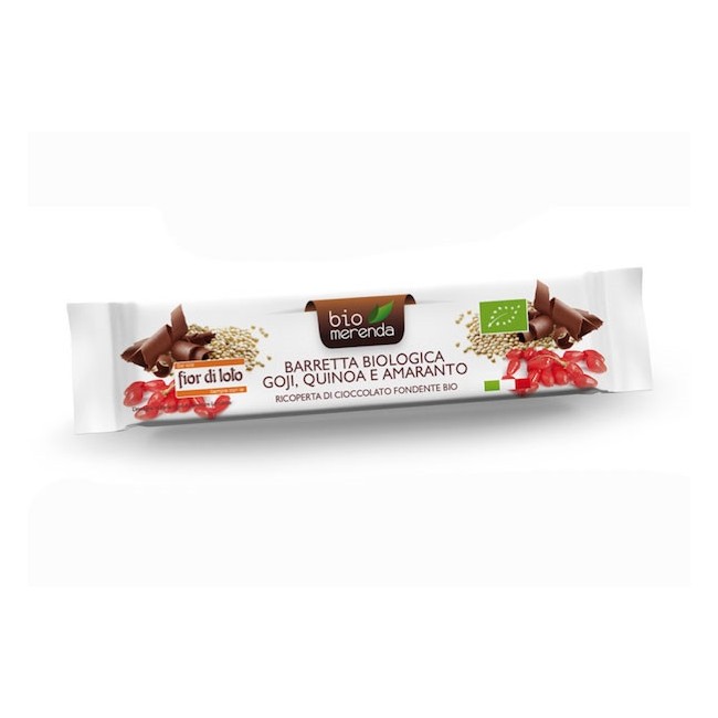 Barretta Goji, Quinoa E Amaranto Con Cioccolato Barretta Goji, Quinoa E Amaranto Con Cioccolato