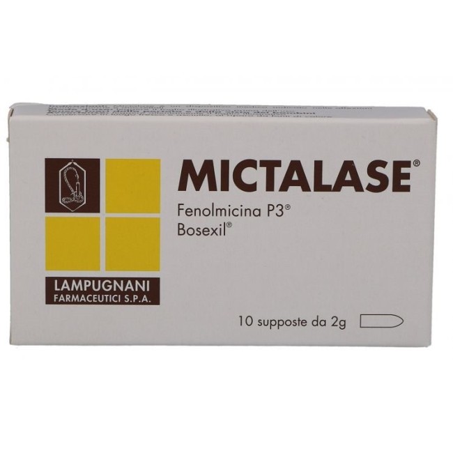 Mictalase 10 Supposte Da 2g Mictalase 10 Supposte Da 2g