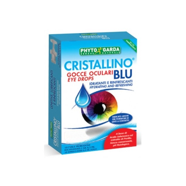 Cristallino Gocce Oculari Blu 10 Fiale