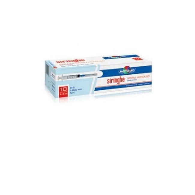 Siringhe Master-aid 2,5ml G23 10 Pezzi