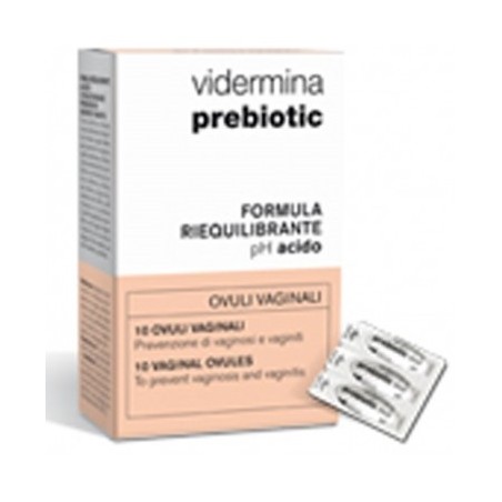 Vidermina Prebiotic Ovuli Vaginali 10 Pezzi
