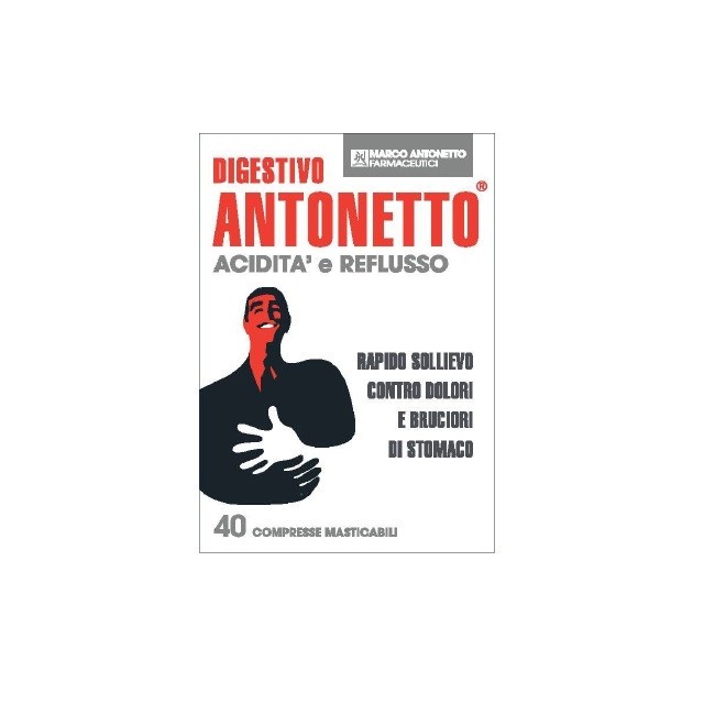 Digestivo Antonetto Acidita' E Reflusso 40 Compresse