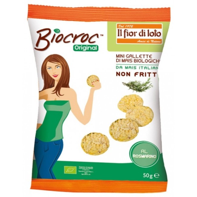 Biocroc Mini Gallette Di Mais Al Rosmarino Senza Glutine 40g Biocroc Mini Gallette Di Mais Al Rosmarino Senza Glutine 40g