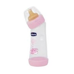 Chicco Biberon Angolato Girl Caucciu 250ml