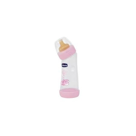 Chicco Biberon Angolato Girl Caucciu 250ml