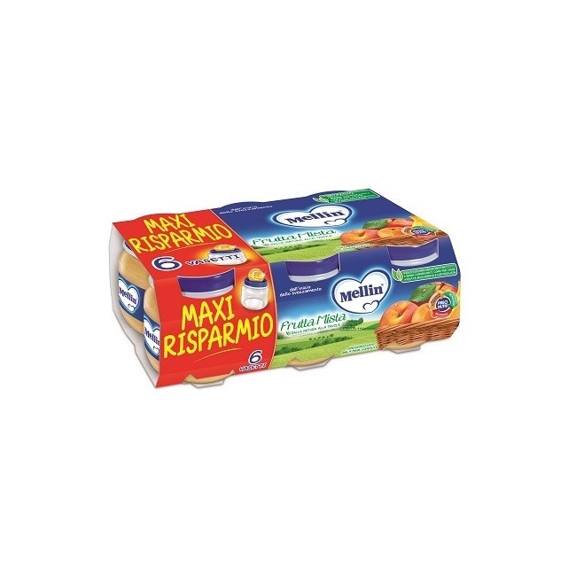 Mellin Omogeneizzato Frutta Mista 100 G 6 Pezzi