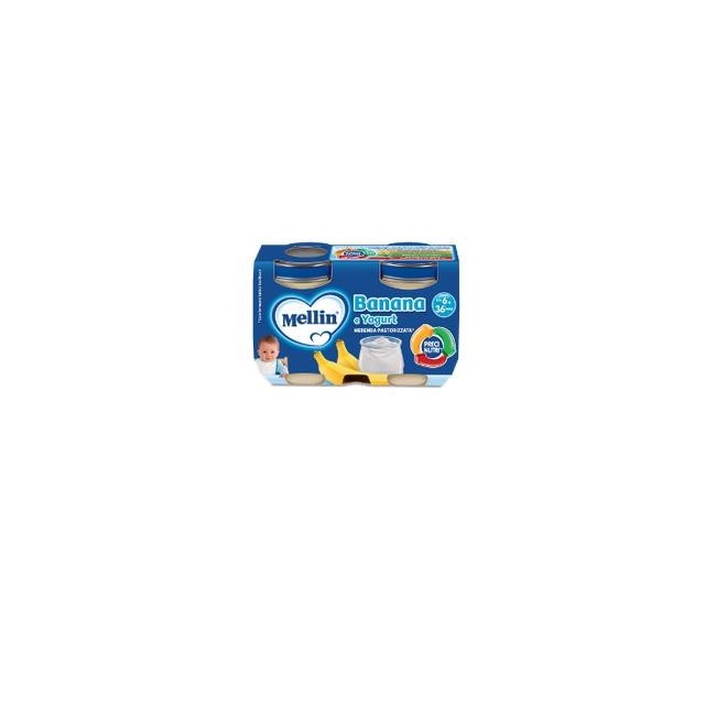 Mellin Merenda Yogurt Banana 2x120 G Mellin Merenda Yogurt Banana 2x120 G