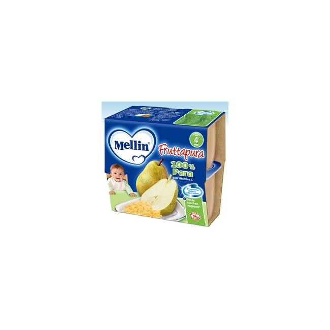 Mellin Frutta Pura Pera 100 G 4 Pezzi Mellin Frutta Pura Pera 100 G 4 Pezzi