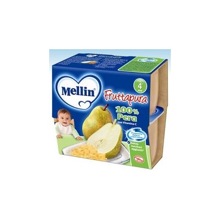 Mellin Frutta Pura Pera 100 G 4 Pezzi Mellin Frutta Pura Pera 100 G 4 Pezzi