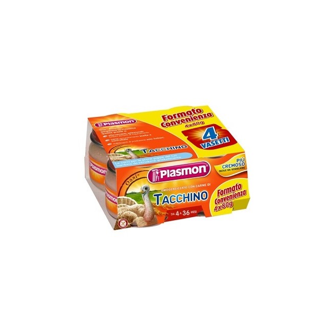 Plasmon Omogeneizzato Tacchino 4 X 80 G