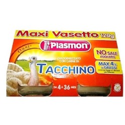 2 Confezioni Plasmon Omogeneizzato Tacchino 120 g