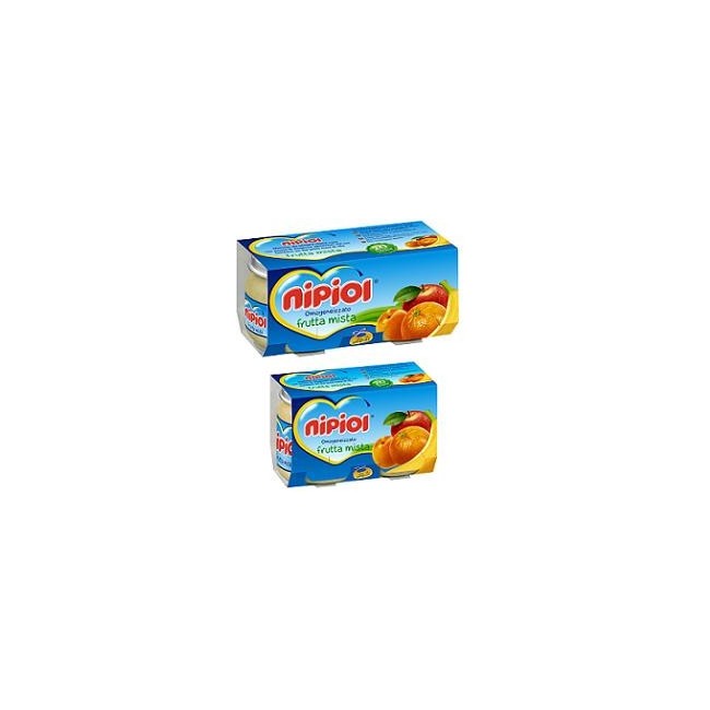 Nipiol Omogeneizzato Frutta Mista 80 G 2 Pezzi
