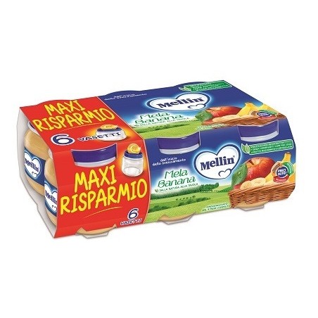 Mellin Omogeneizzato Mela Banana 6x100g Mellin Omogeneizzato Mela Banana 6x100g