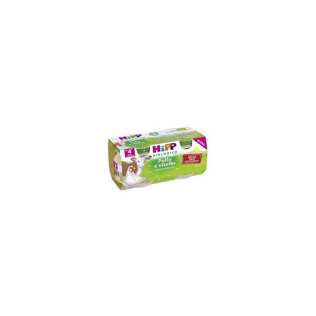 Hipp Bio Omogeneizzato Vitello Pollo 2x80g Hipp Bio Omogeneizzato Vitello Pollo 2x80g