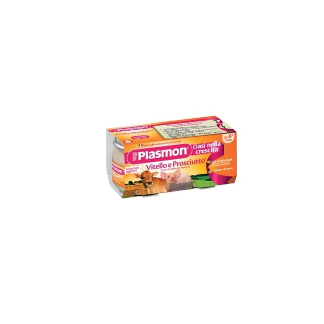 Plasmon Omogeneizzato Vitello - Prosciutto 4 X 80 G