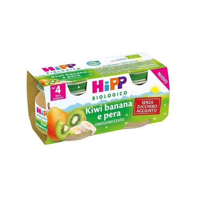 Hipp Omogenizzato Kiwi Banana Pera 2x80g