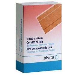 Alvita Cerotto Tela10 X 6 Cm 10 Pezzi