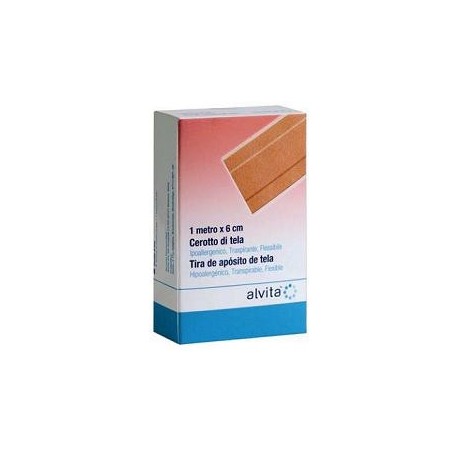 Alvita Cerotto Tela10 X 6 Cm 10 Pezzi