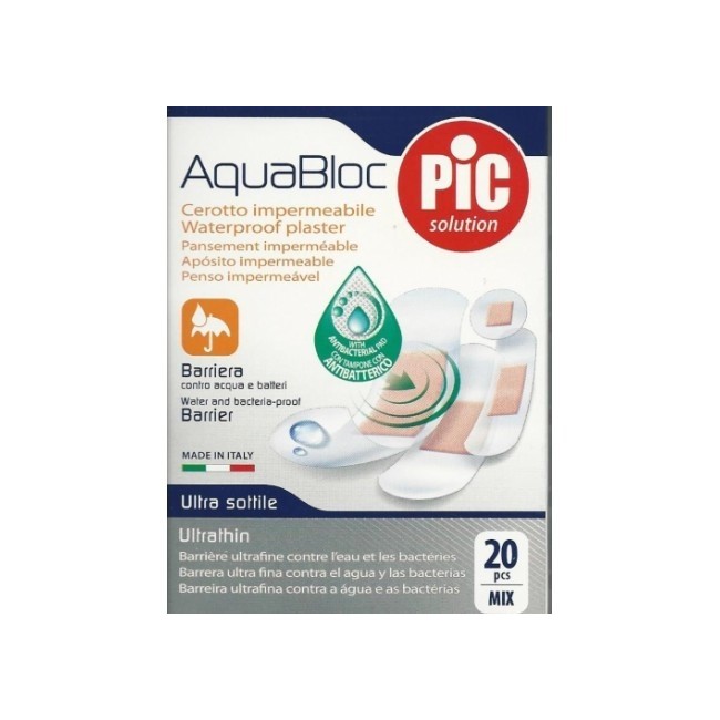 Cerotto Pic Aquabloc Mix 20 Pezzi Cerotto Pic Aquabloc Mix 20 Pezzi