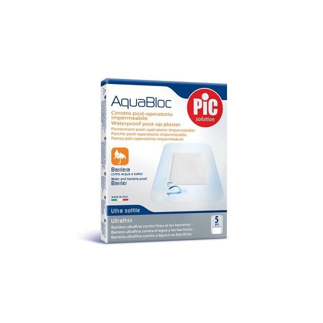 Cerotti Pic Aquabloc 5x7cm 5 Pezzi Cerotti Pic Aquabloc 5x7cm 5 Pezzi