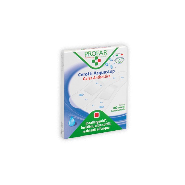 Cerotti Profar Acquastop Medi 7x2cm 20 Pezzi Cerotti Profar Acquastop Medi 7x2cm 20 Pezzi