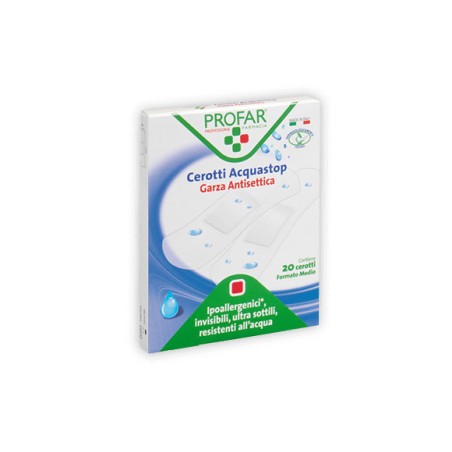 Cerotti Profar Acquastop Medi 7x2cm 20 Pezzi Cerotti Profar Acquastop Medi 7x2cm 20 Pezzi