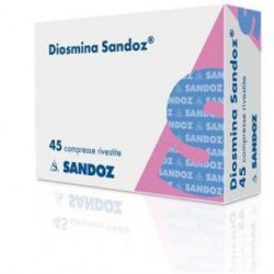 Sandoz Diosmina integratore per gambe gonfie e pesanti 45 compresse