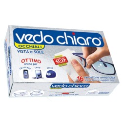 Vedochiaro Salviettine Umidificate Per Occhiali 16 Pezzi
