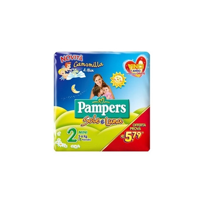 Pampers Sole & Luna Flash Mini 21 Pezzi