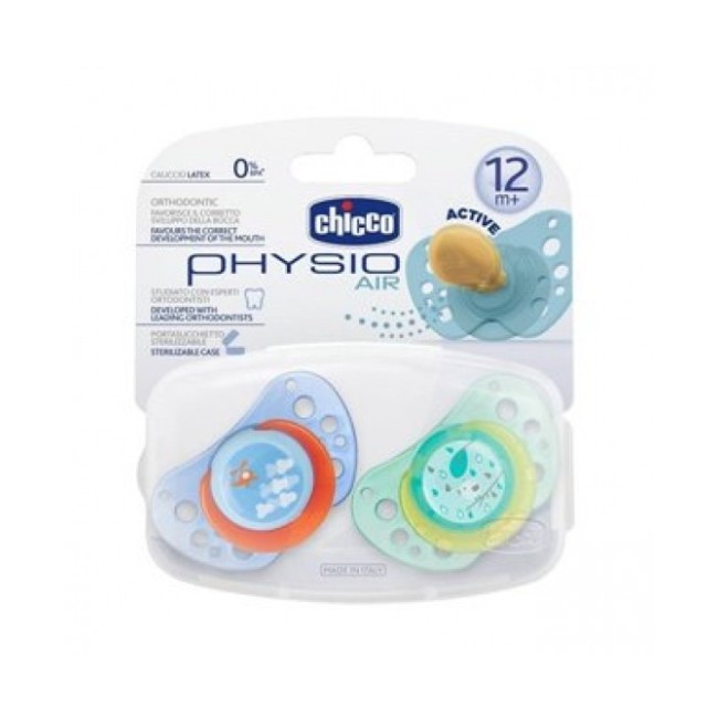 Chicco Succhietto Physio Air Caucciù Bimbo 12m+ 2 Pezzi Chicco Succhietto Physio Air Caucciù Bimbo 12m+ 2 Pezzi